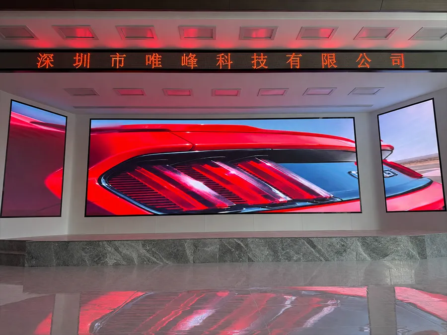 Indoor LED display installed at Guangdong Ocean University in Zhanjiang
